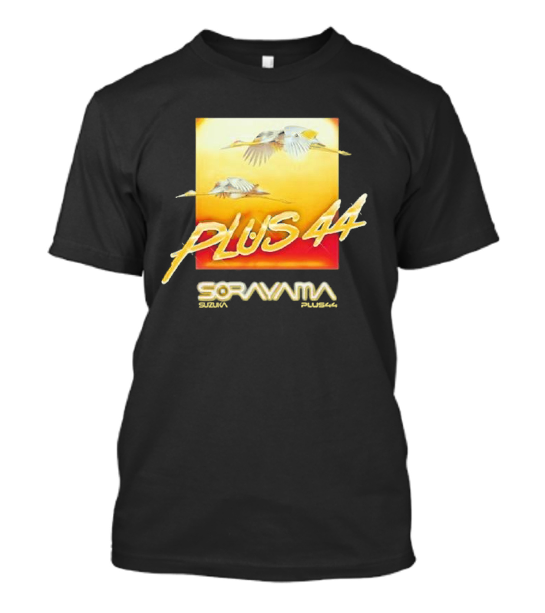 Plus 44 Sorayama Sunset With Cranes T-Shirt