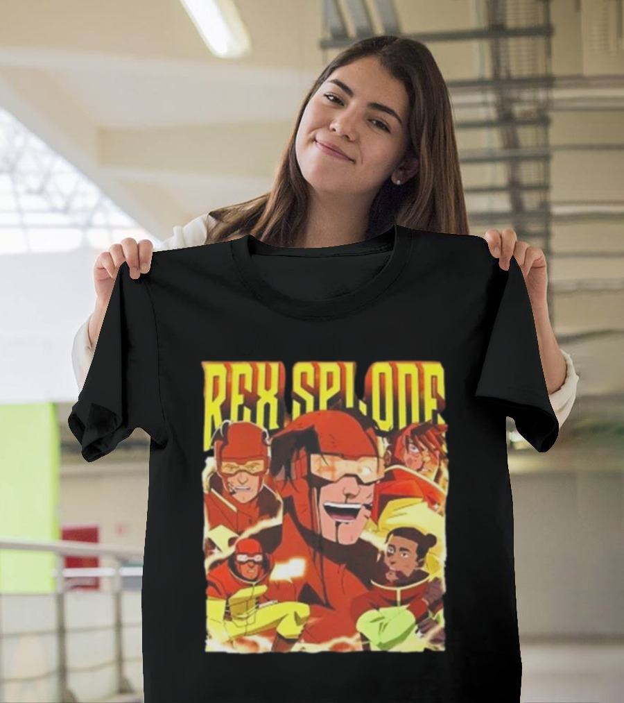 Rex Splode Invincible Comic Book Character Collage T-Shirt