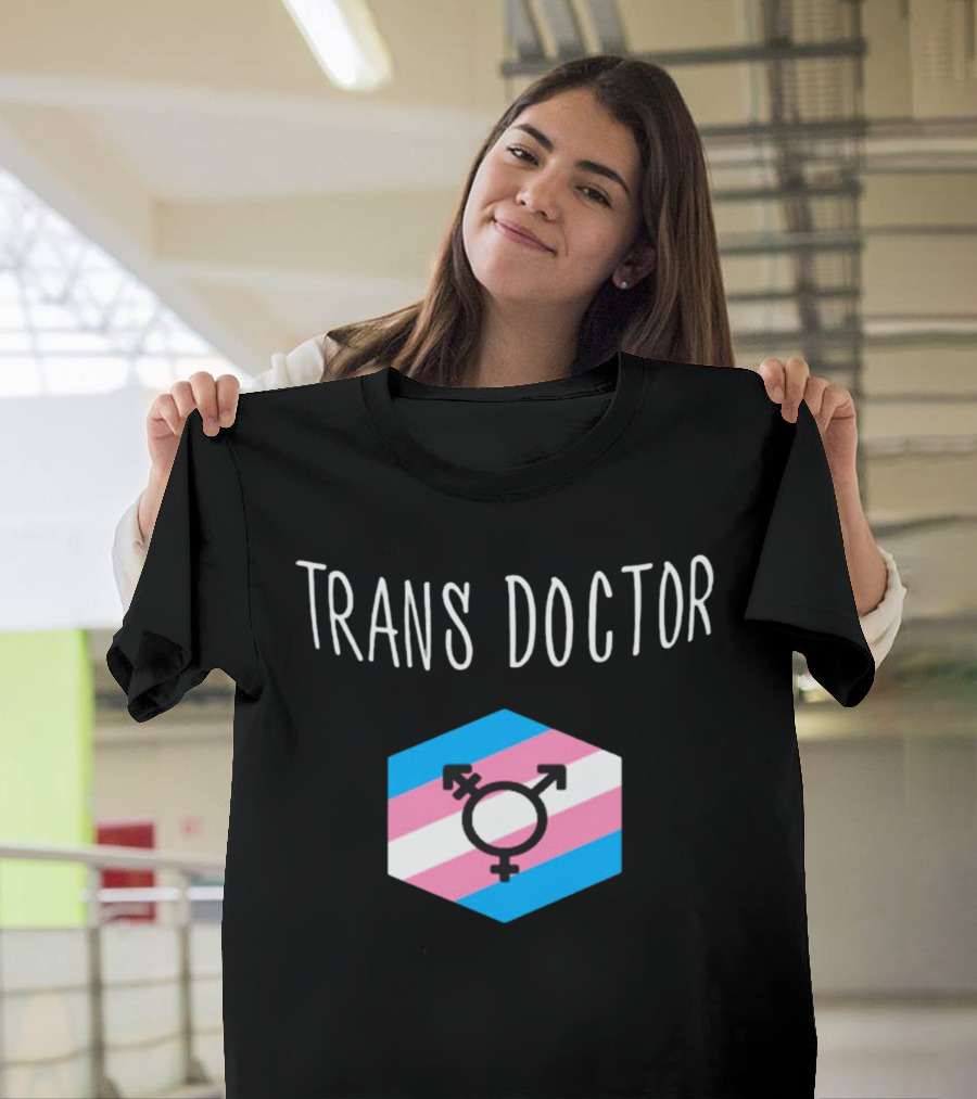 Trans Doctor Pride Symbol Hexagon T-Shirt