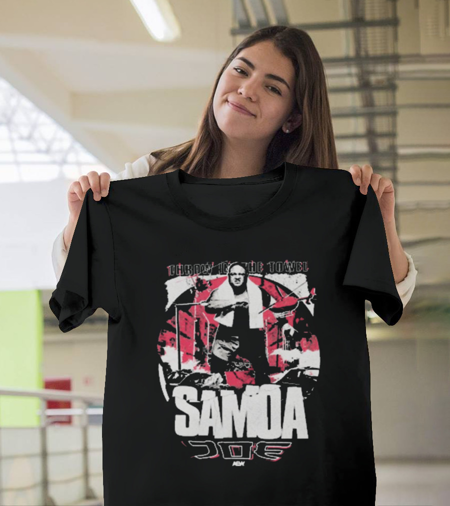 Samoa Joe Throw in the Towel AEW 2025 T-Shirt