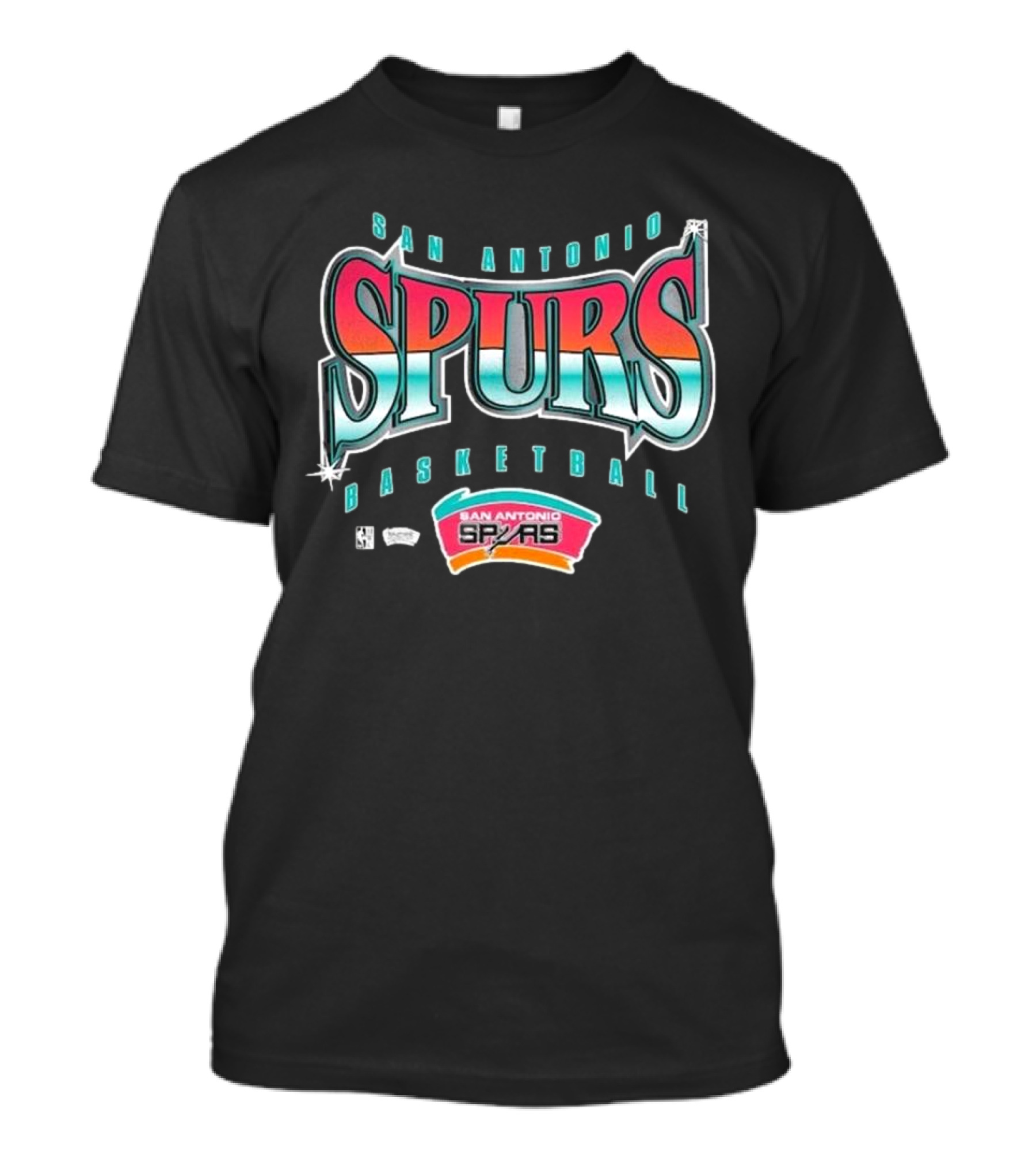San Antonio Spurs Basketball Retro Logo Vintage Style T-Shirt