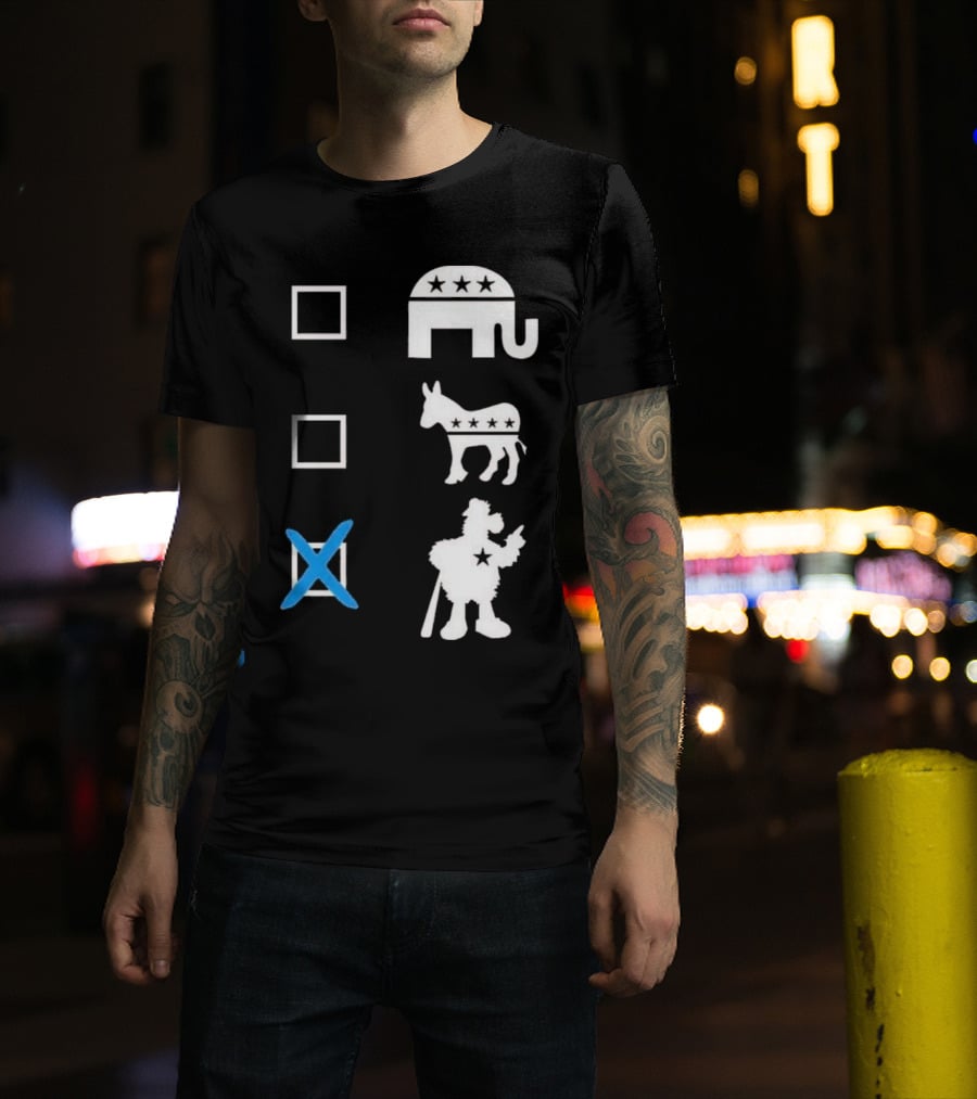 Schwarbocrat Philitical Aphiliation Elephant Donkey Duck Star Boxes T-Shirt