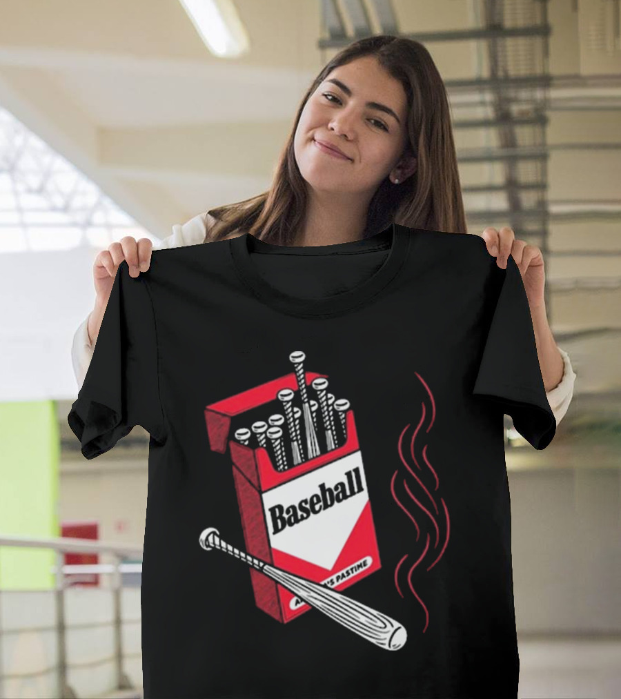 Smoking Barrels Baseball Parody Pack With Bats And Steam Imagery T-Shirt
