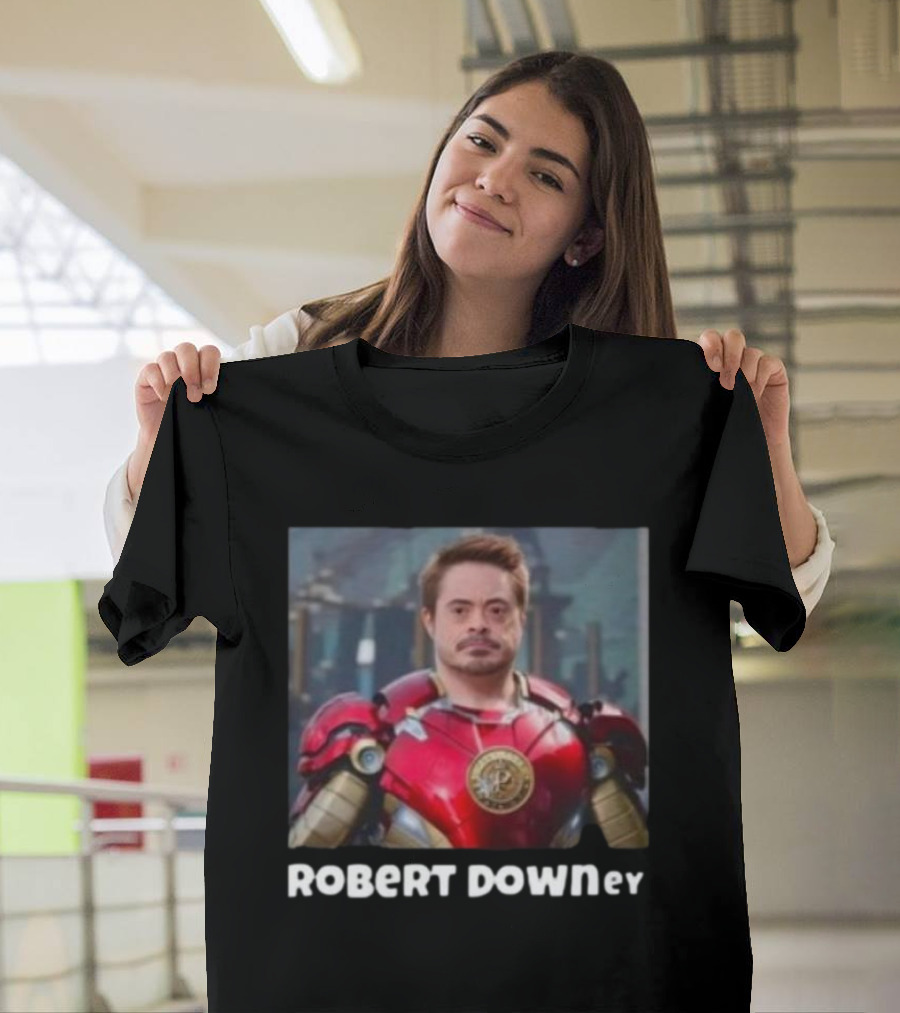 ROBERt DOWNey Sigmatees Iron Superhero T-Shirt
