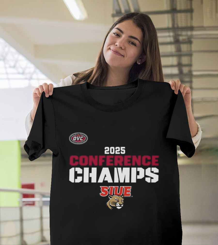 2025 OVC Conference Champs SIUE Men's Basketball T-Shirt