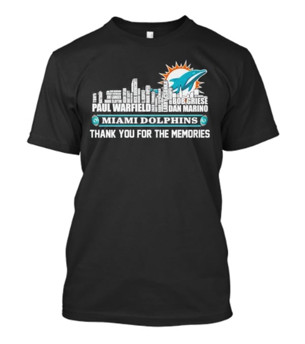 Skyline Miami Dolphins Limited Edition Thank You For The Memories T-Shirt