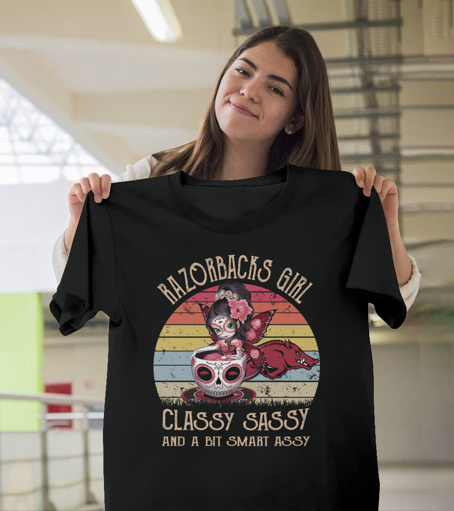 Razorbacks Girl Classy Sassy And A Bit Smart Assy T-Shirt