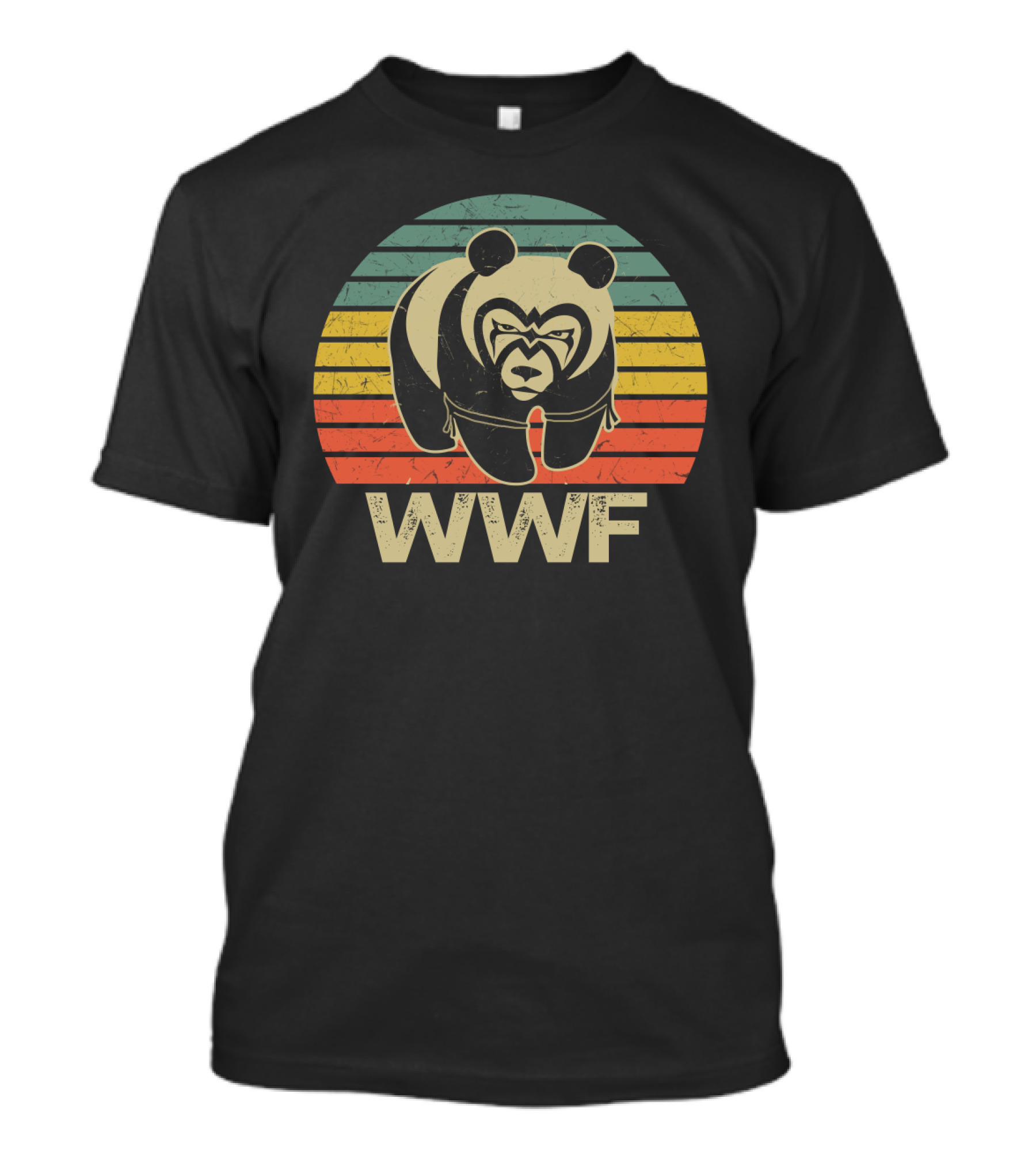 WWF Retro Striped Panda T-Shirt