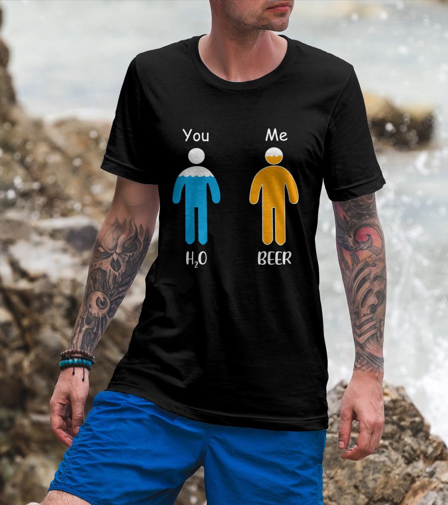You Me H2O Beer Icon Figures T-Shirt