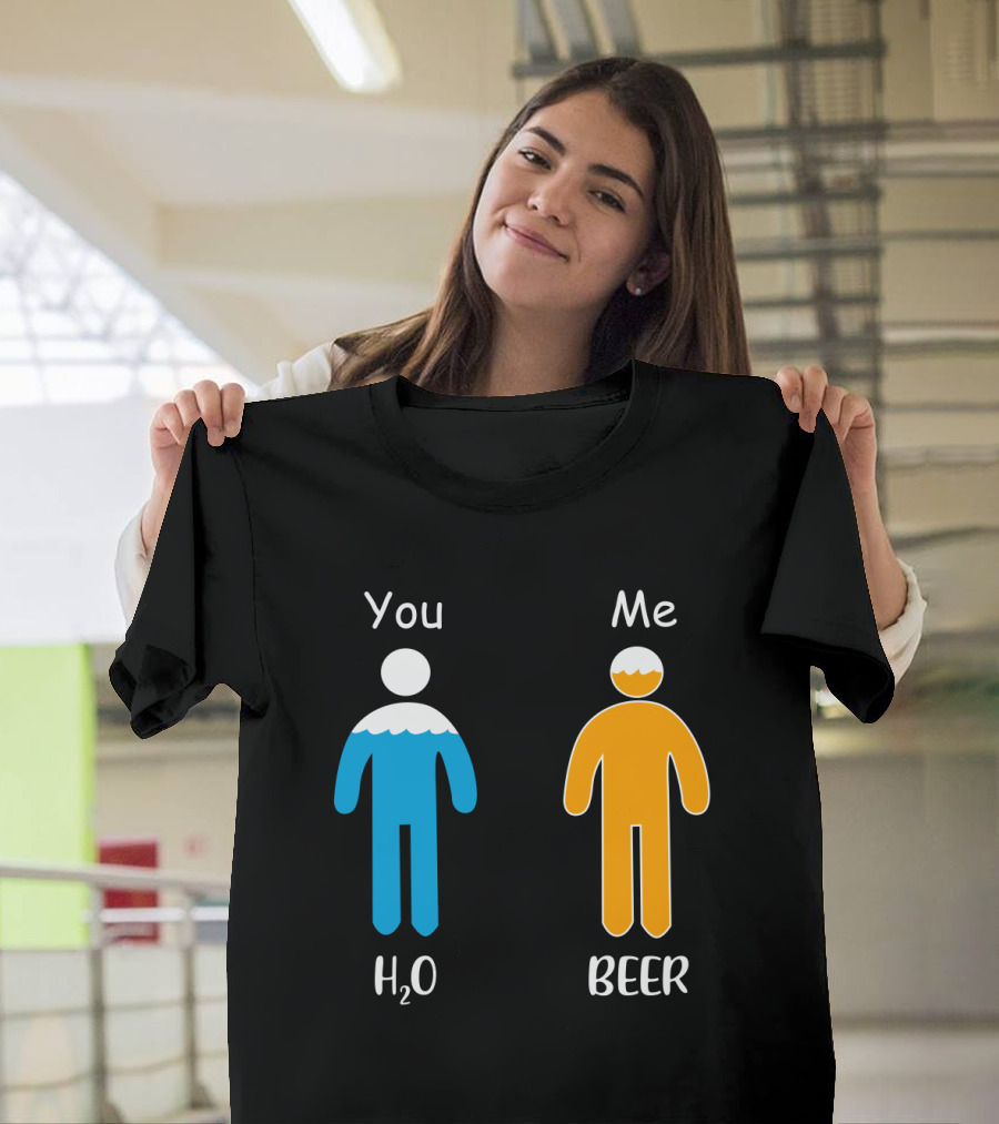 You Me H2O Beer Icon Figures T-Shirt