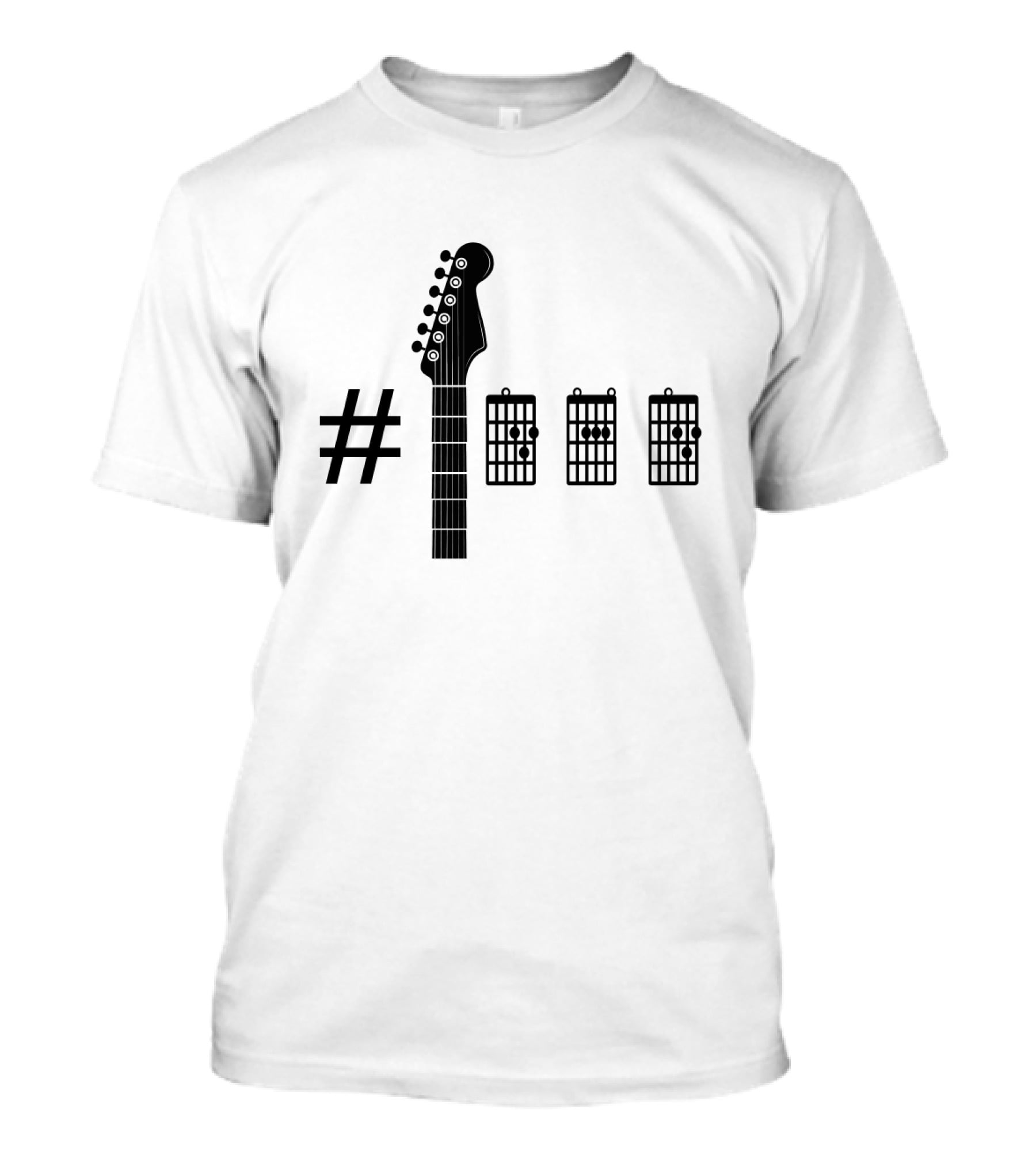 Number 1 Dad Guitar Chord Player T-Shirt