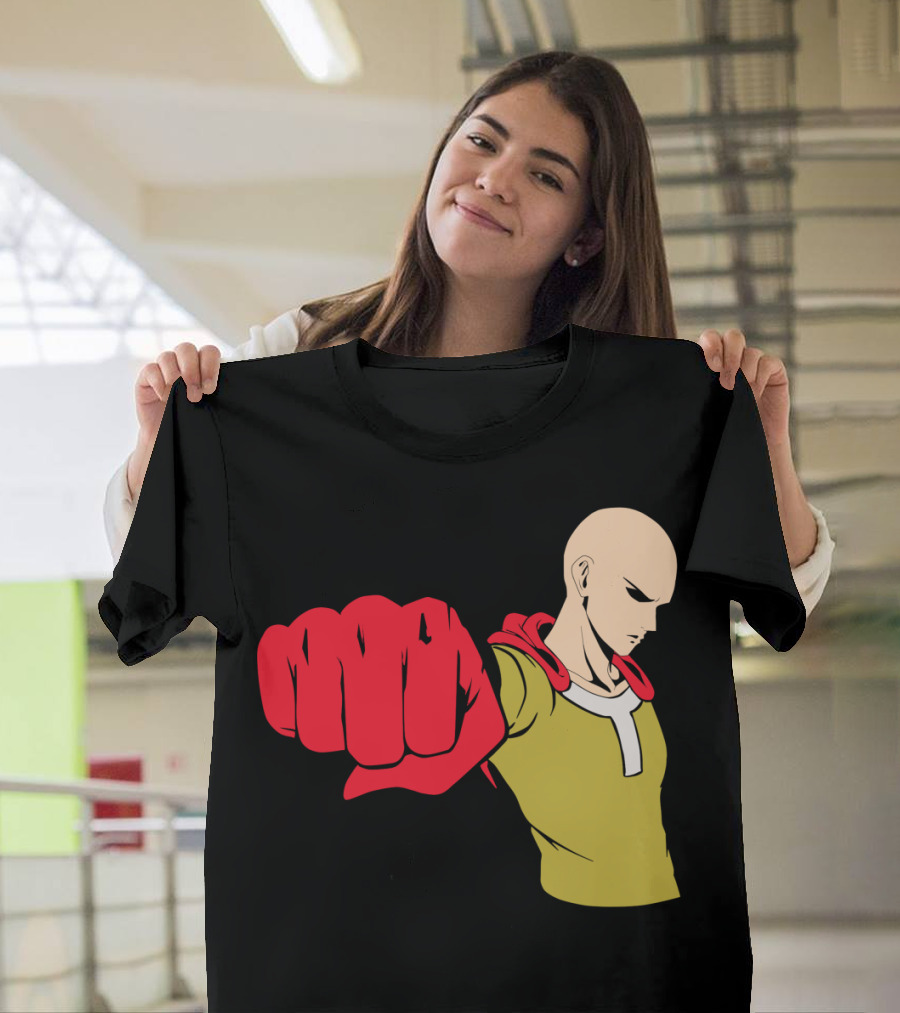 One Punch Sensei Saitama Anime Character Fist Pose T-Shirt