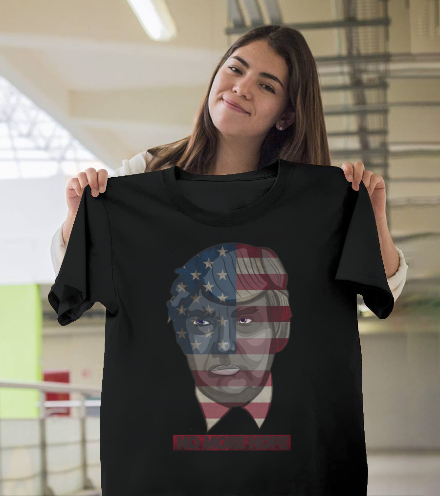 No More Hope American Flag Face T-Shirt