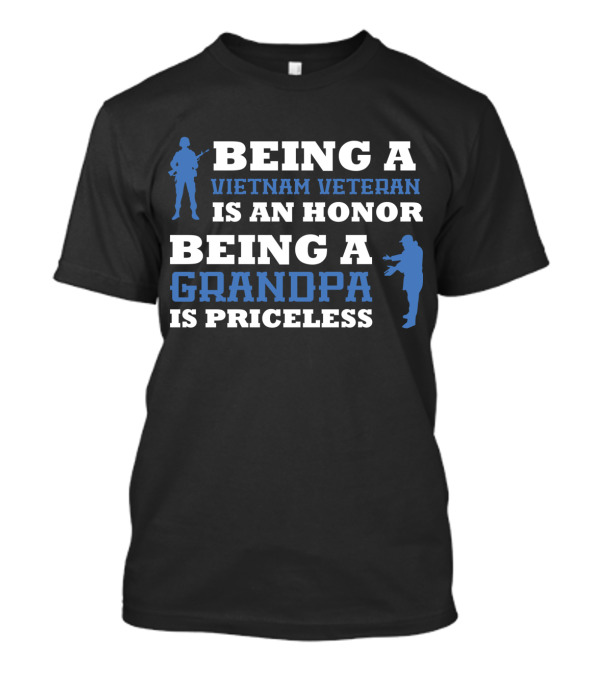 Vietnam Veteran Honor Grandpa Priceless Soldier T-Shirt
