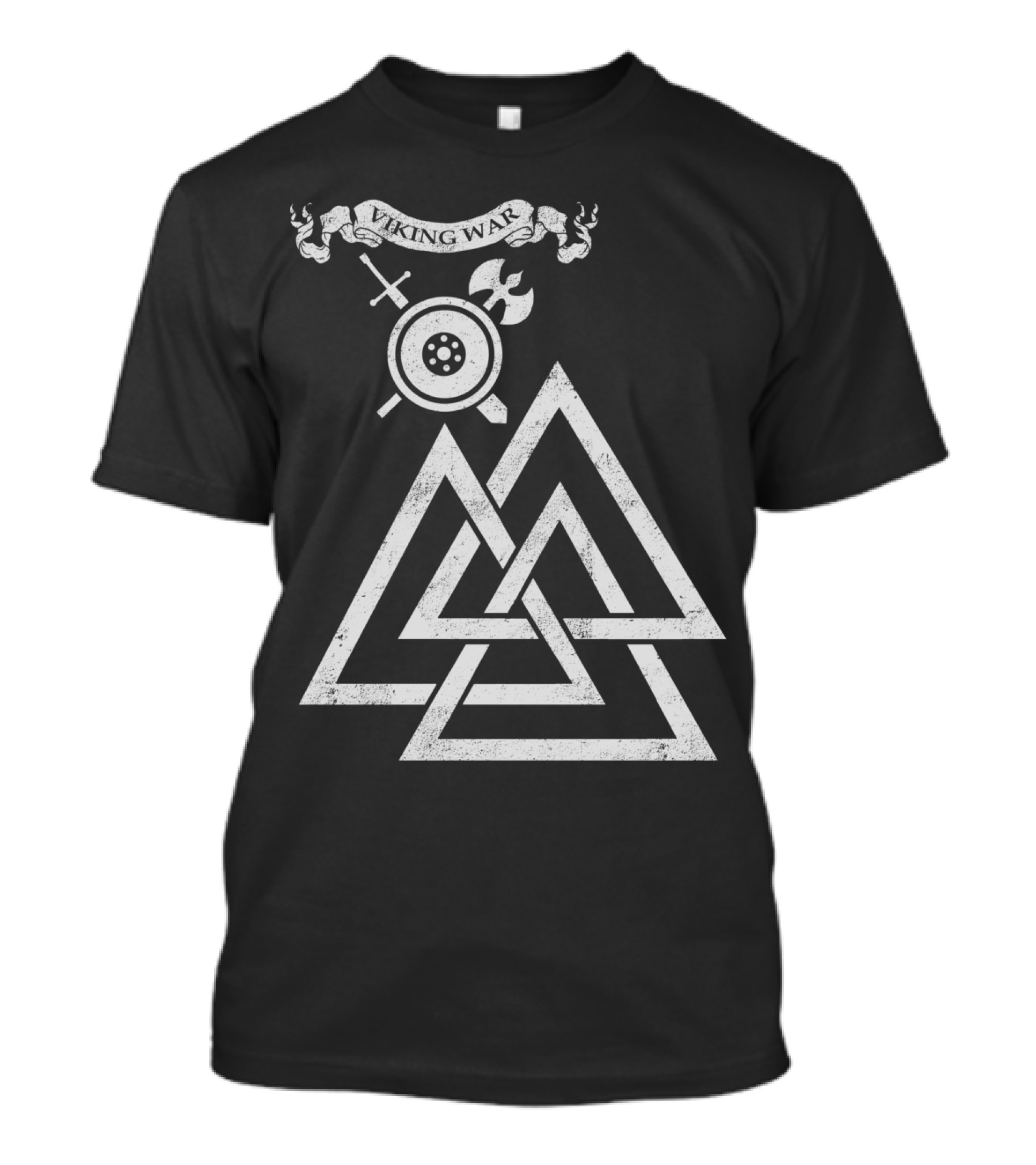 Viking War Valknut Axe Shield Sword T-Shirt