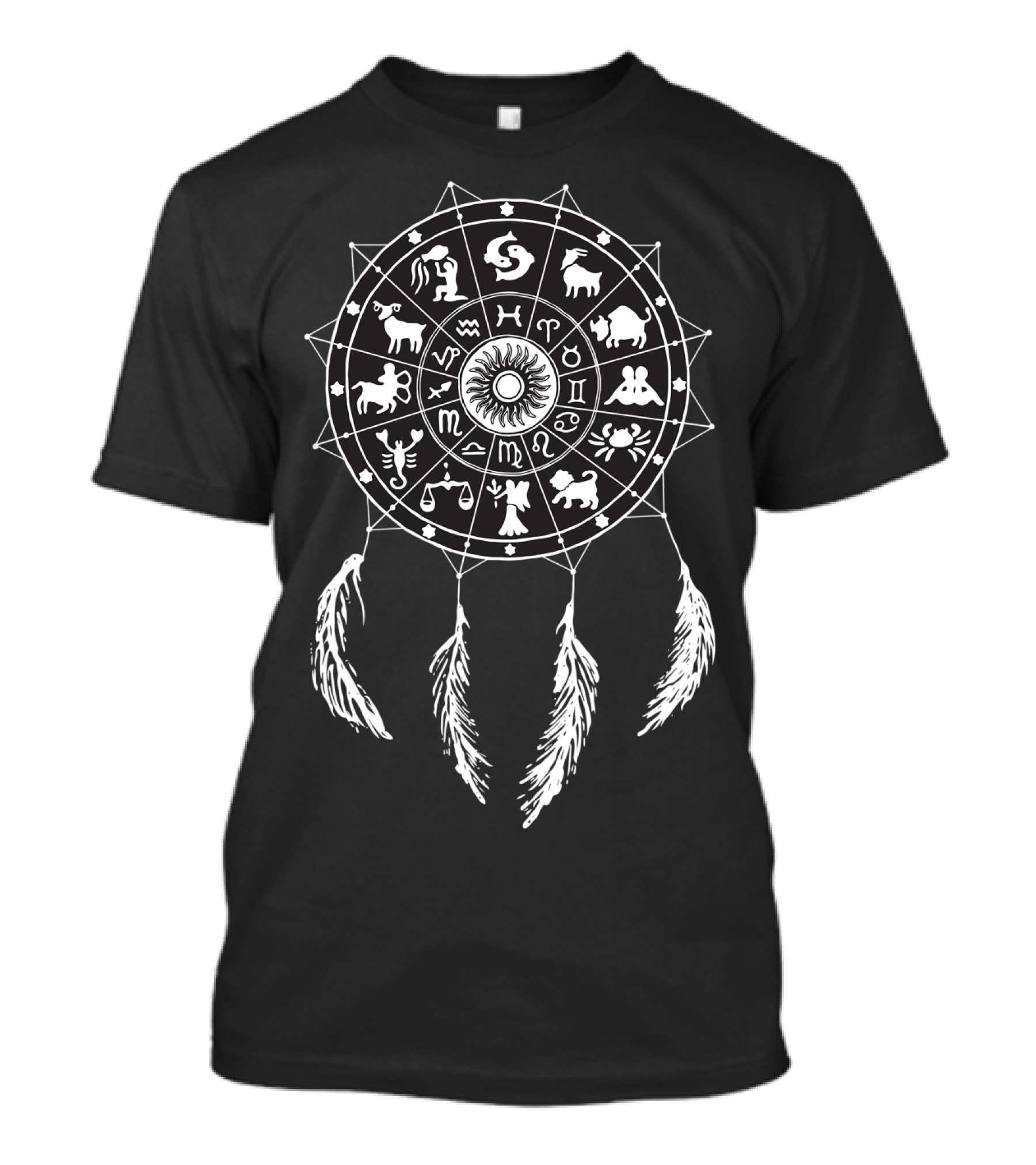 Zodiac Dreamcatcher Astronomical Phenomena Horoscope Symbols T-Shirt