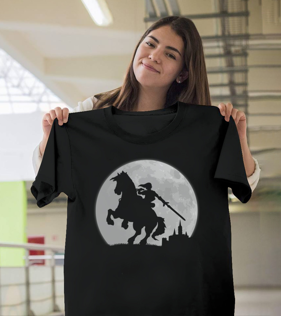 A Moonlight Ride Legend of Zelda Link Epona Hyrule T-Shirt