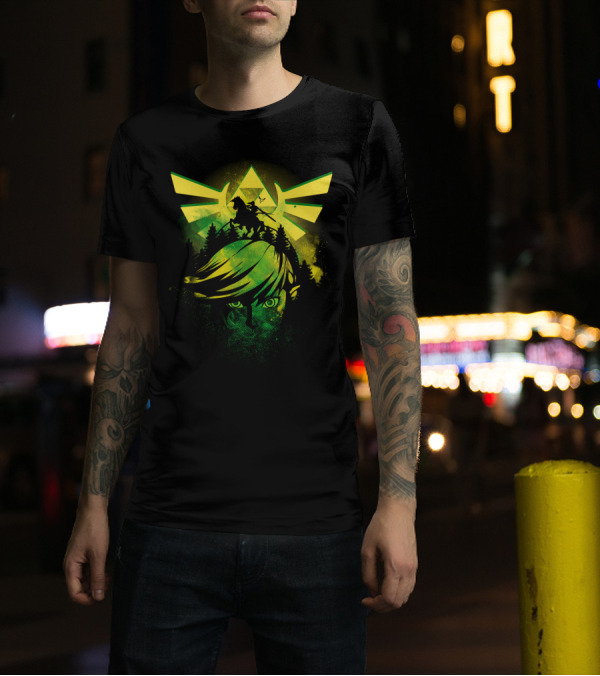 Legend Of Zelda Link Hero Of Time Triforce T-Shirt