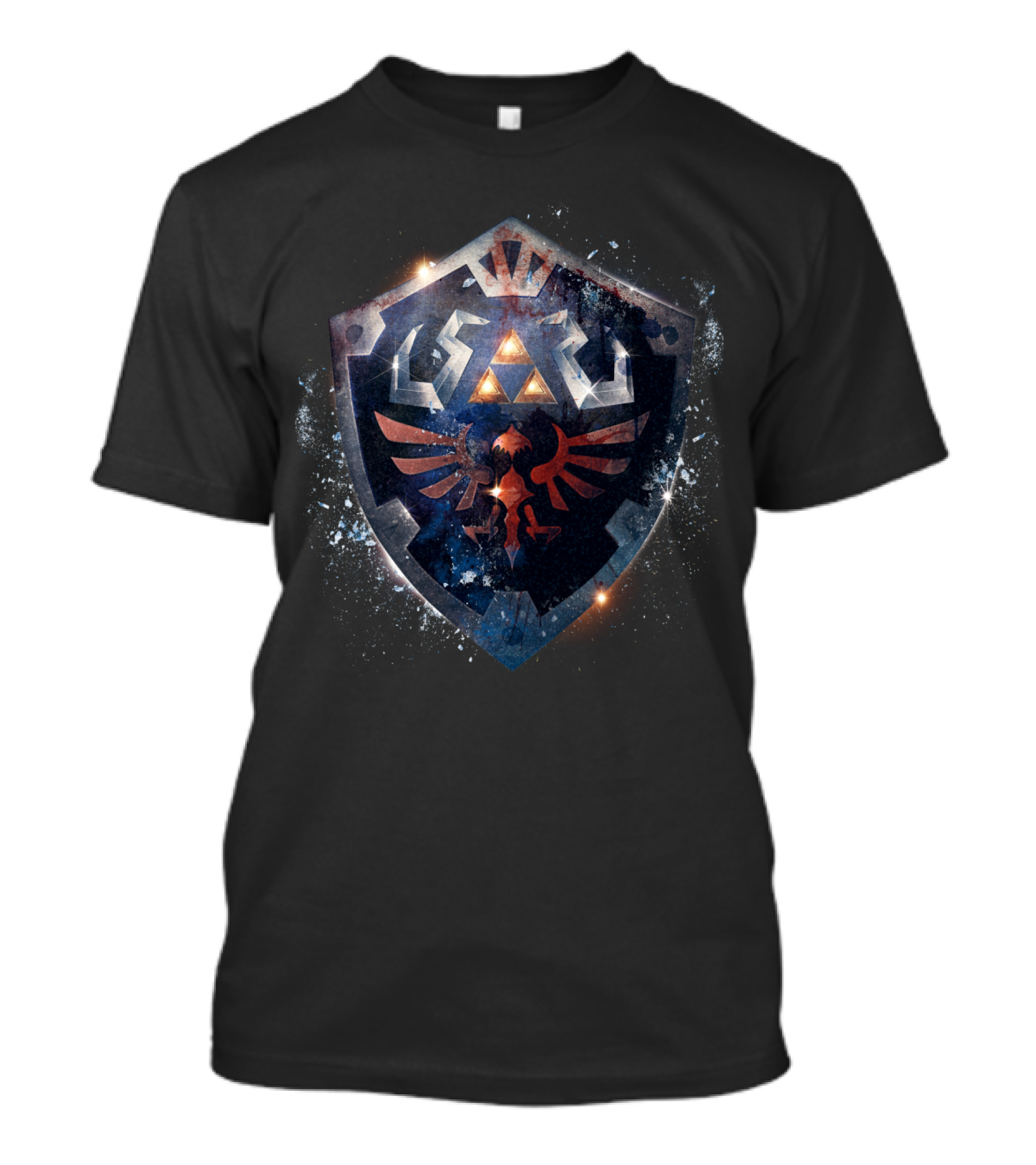Legend Of Zelda Link Epic Shield Hylian Crest Triforce T-Shirt