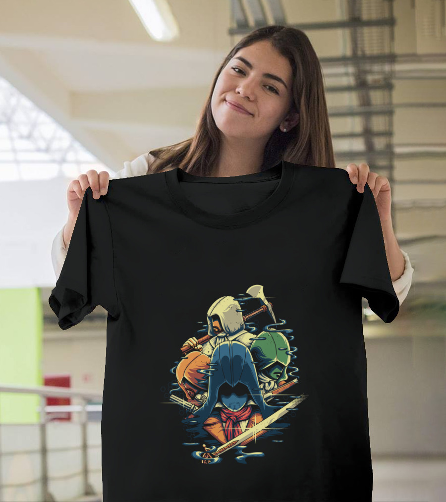 Unite Assassins Brotherhood Creed Characters T-Shirt