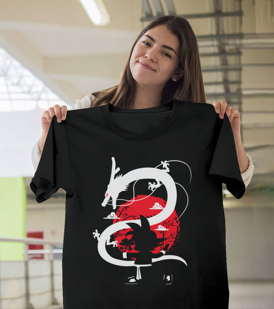 Kung Fu Dragon Boy Red Sun T-Shirt
