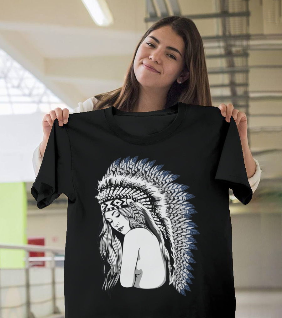 ApacheGirl Headdress T-Shirt