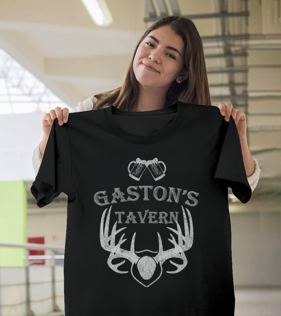 Gaston's Tavern Hunting Antlers Cheers T-Shirt