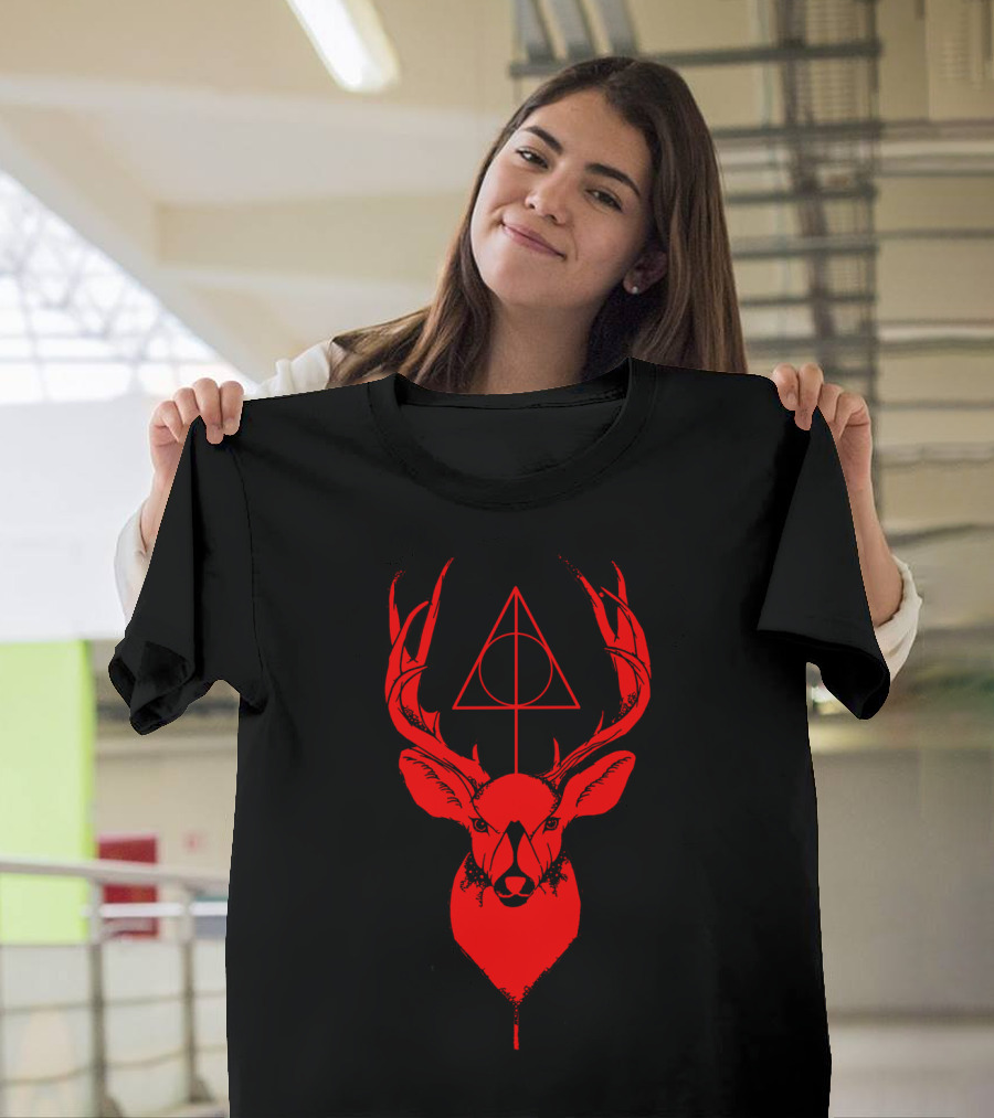 HUNTING DEER Hunter Symbol Stag T-Shirt