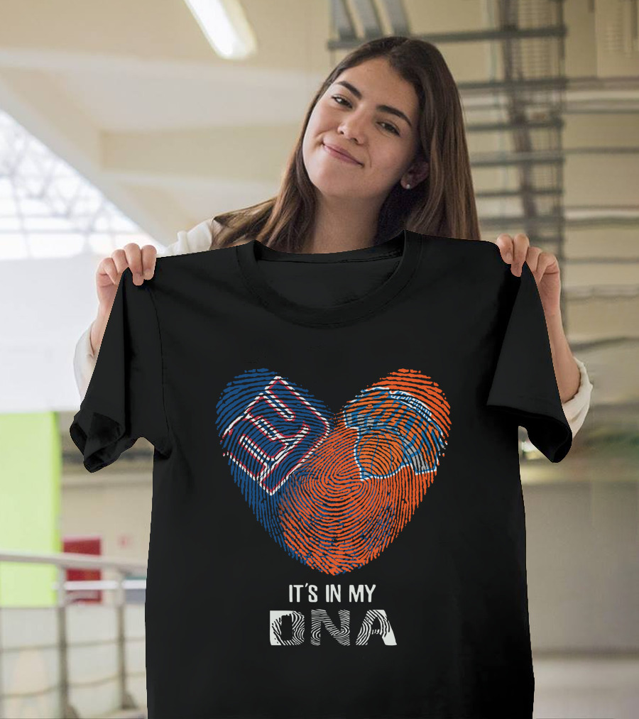 New York Giants and Knicks It's in My DNA T-Shirt