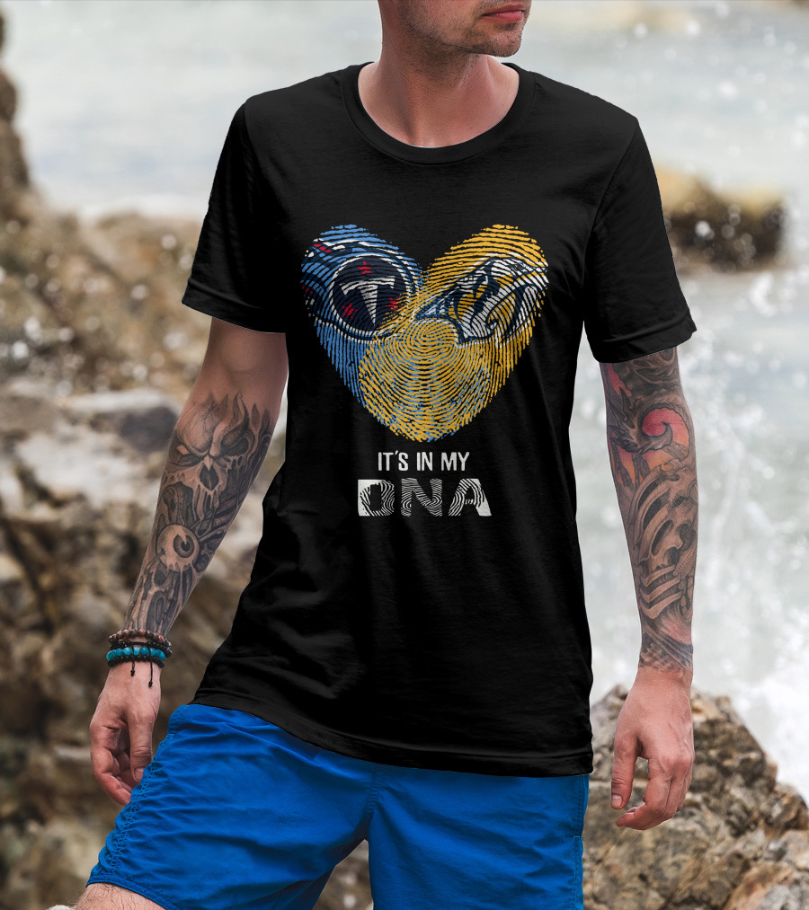 Tennessee Titans And Nashville Predators It's In My DNA T-Shirt