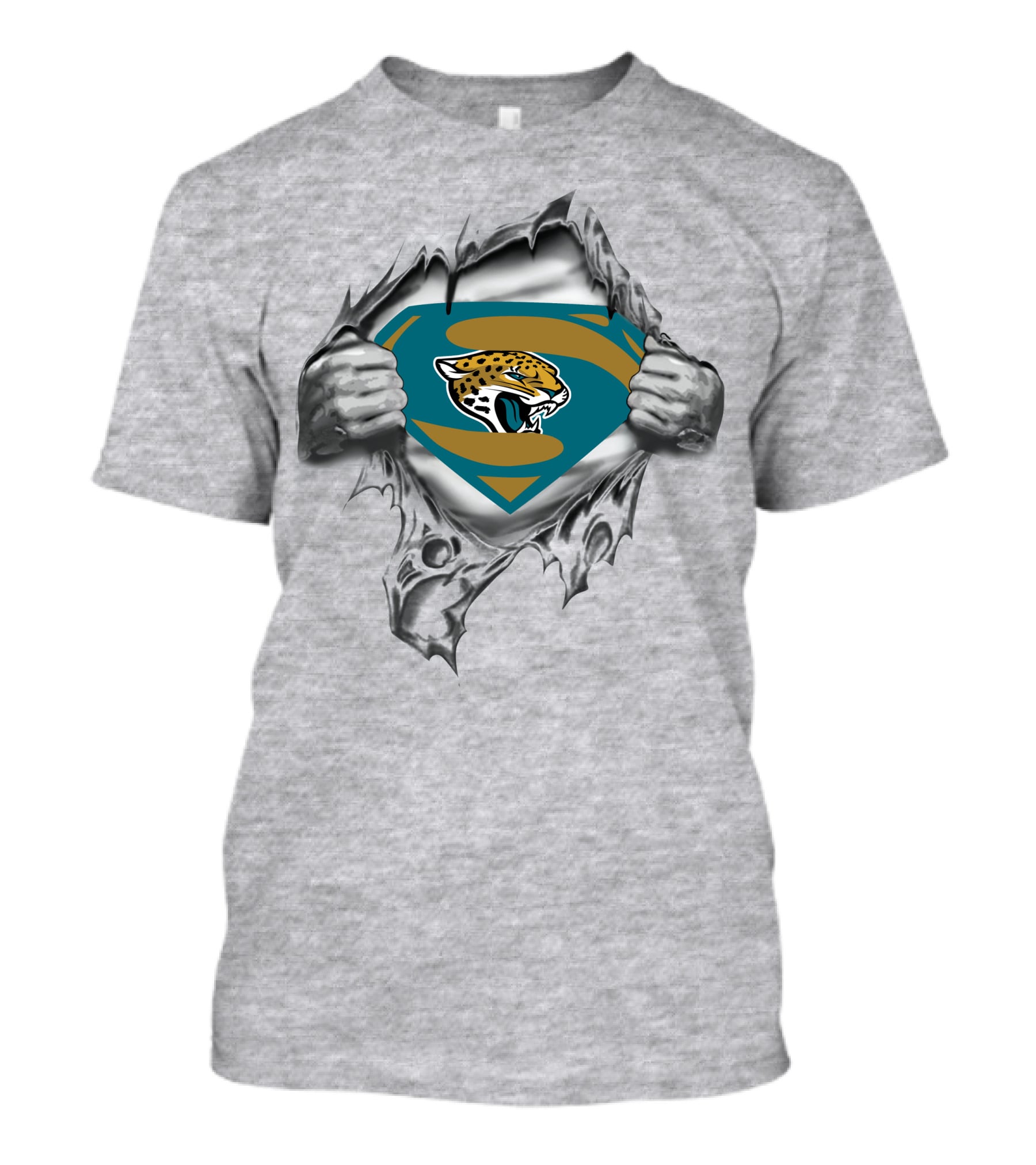 Jaguars Super Logo Reveal With Shield And Jaguar Head T-Shirt