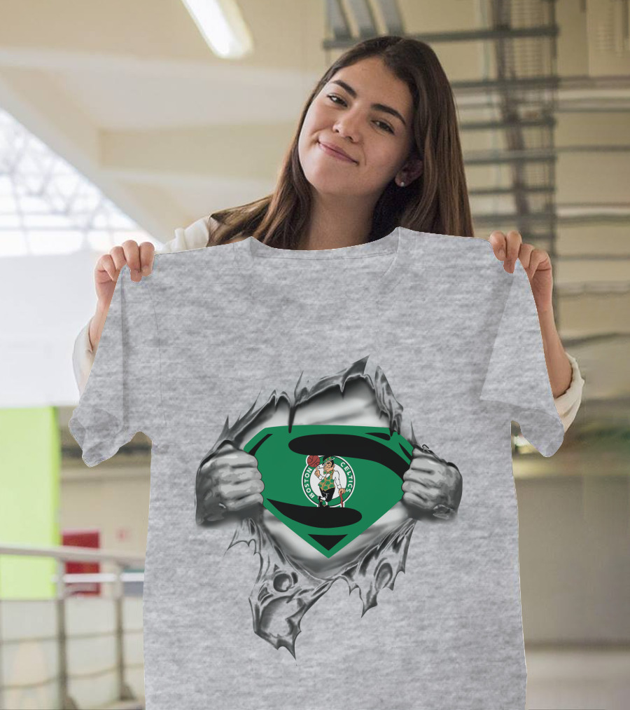 Boston Celtics Superman Logo Breakout T-Shirt