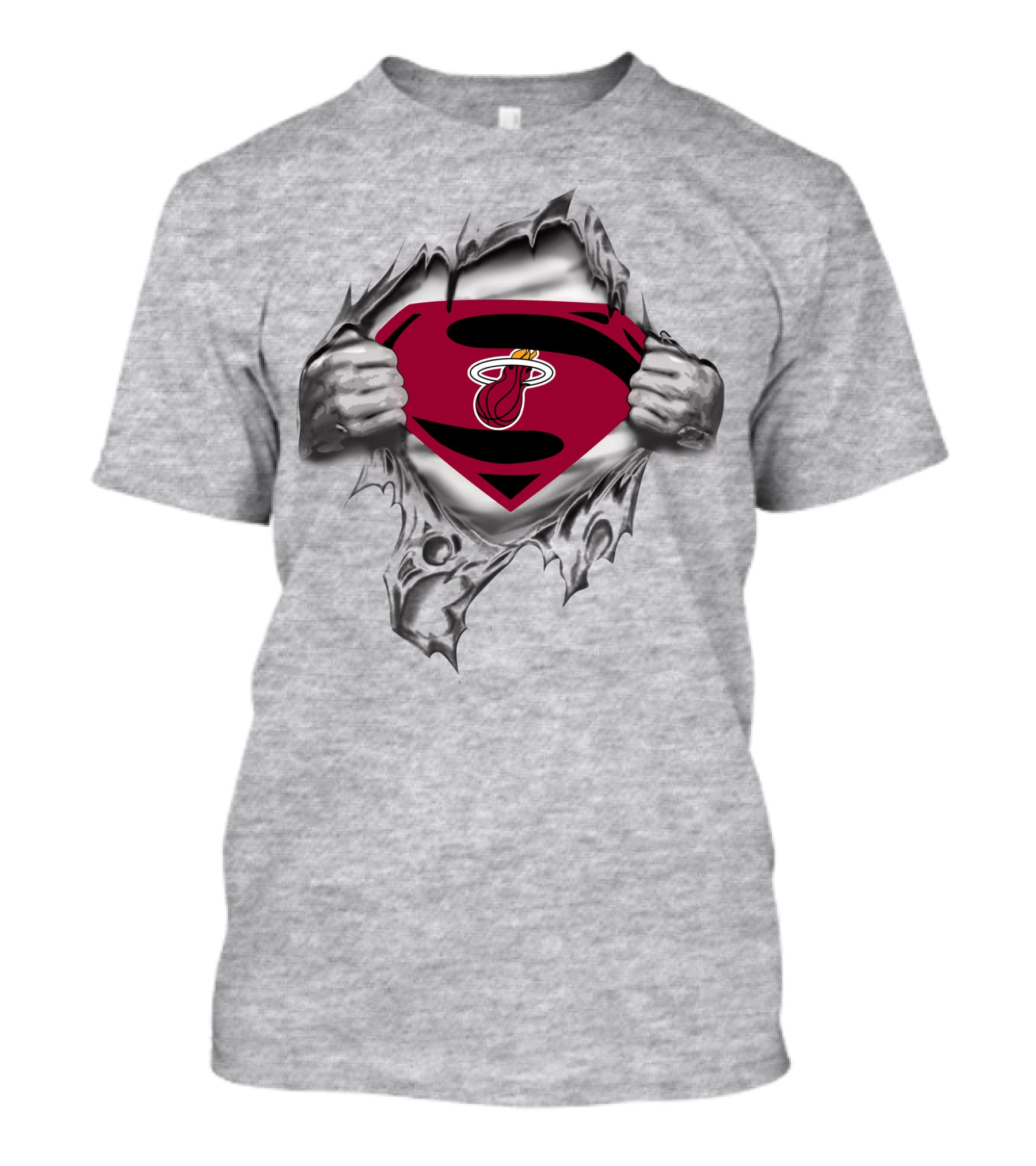 Miami Heat Superman Logo Fusion T-Shirt
