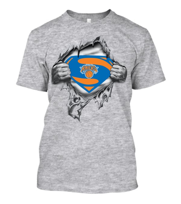 New York Knicks Superman Logo Basketball Fan T-Shirt