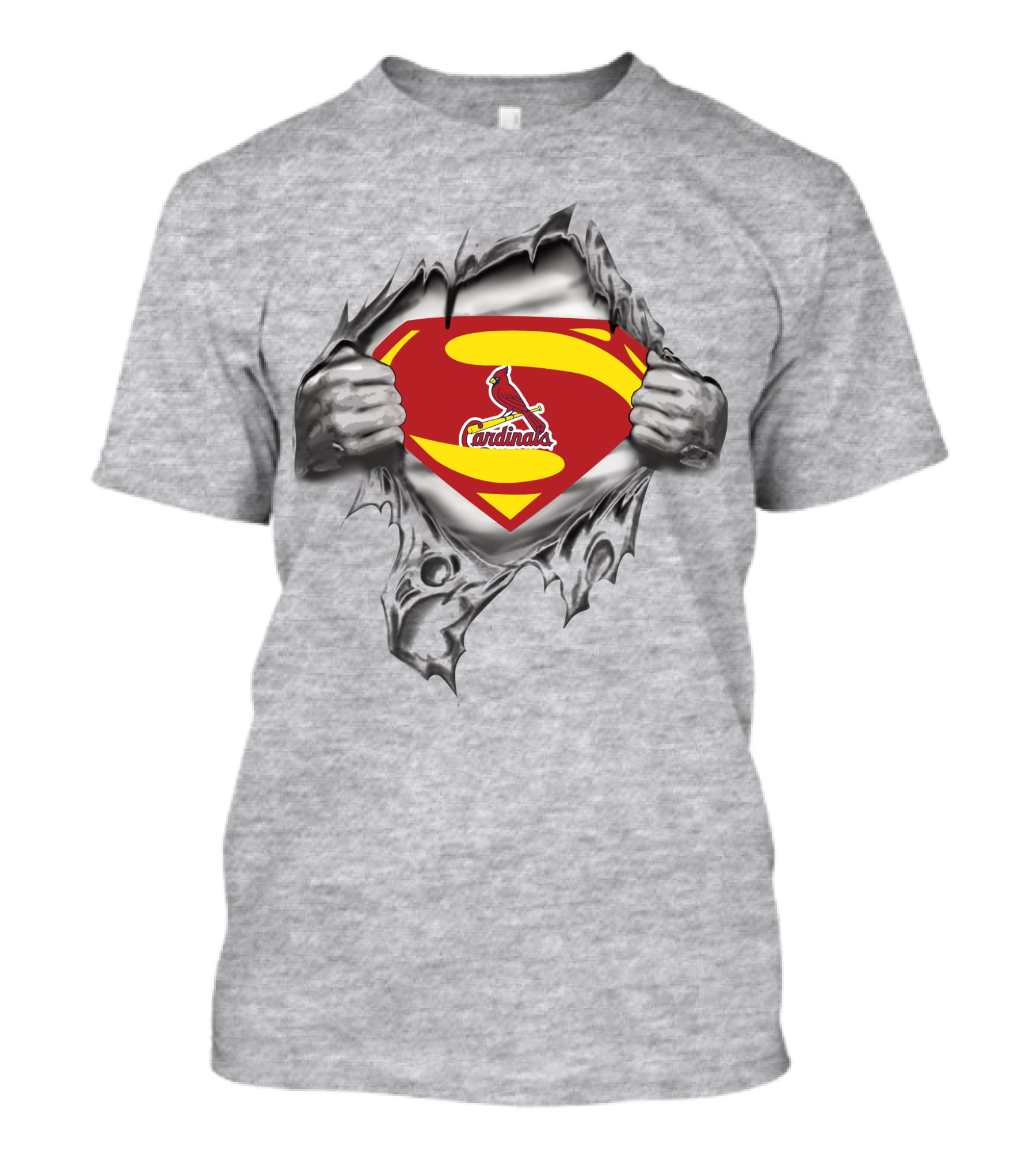 St Louis Cardinals Superman Logo Mashup T-Shirt
