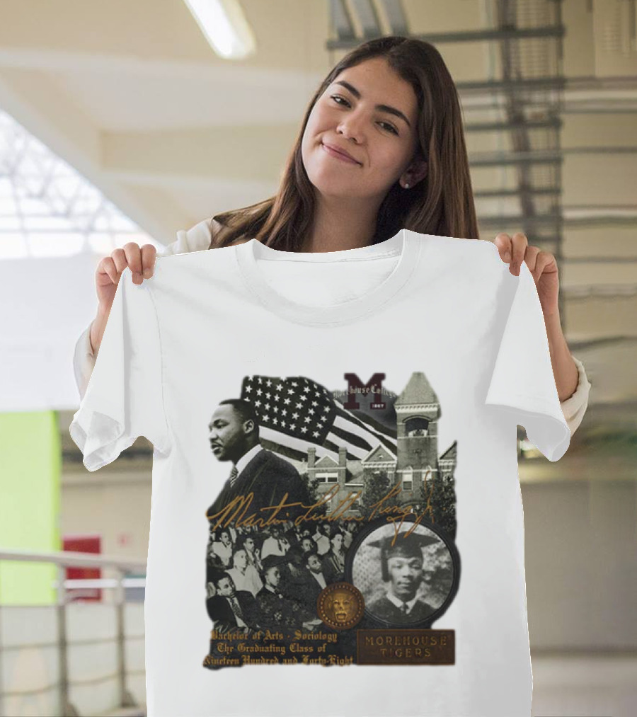Morehouse College Martin Luther King Jr. Morehouse Tigers Bachelor of Arts in Sociology Class of 1948 T-Shirt