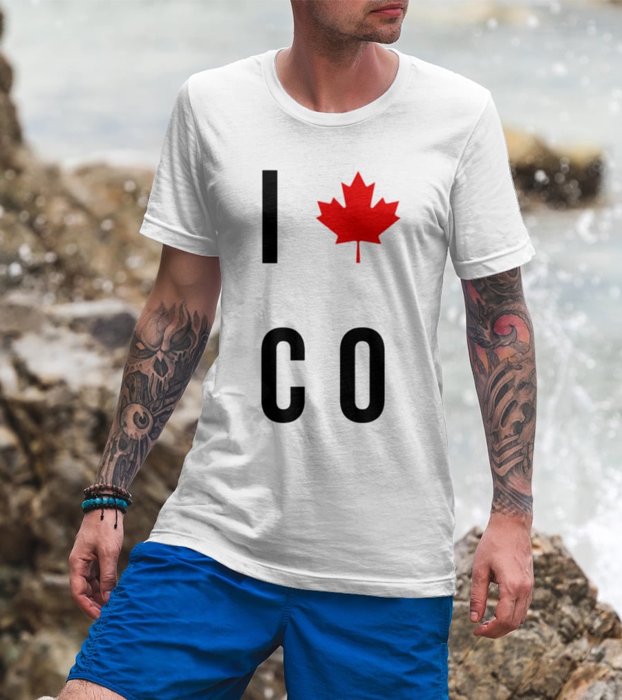 I Love Colorado Maple Leaf Co T-Shirt