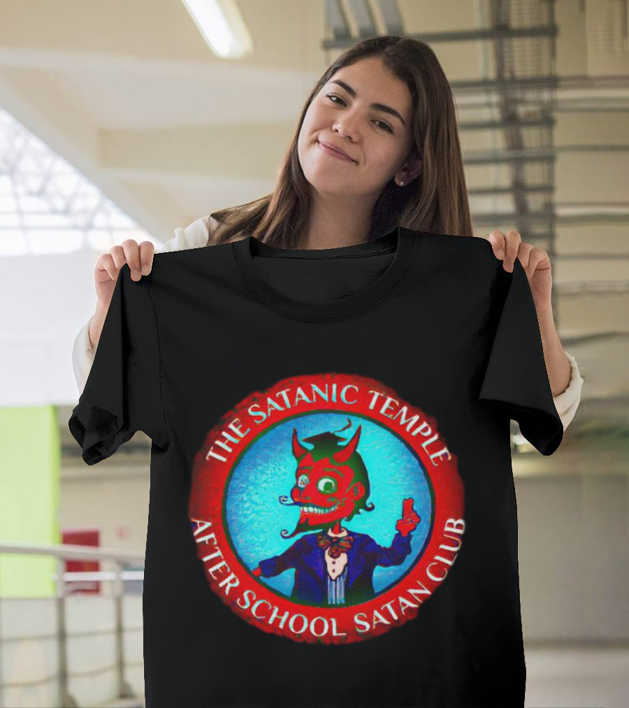The Satanic Temple After School Satan Club Red Circle Demon T-Shirt