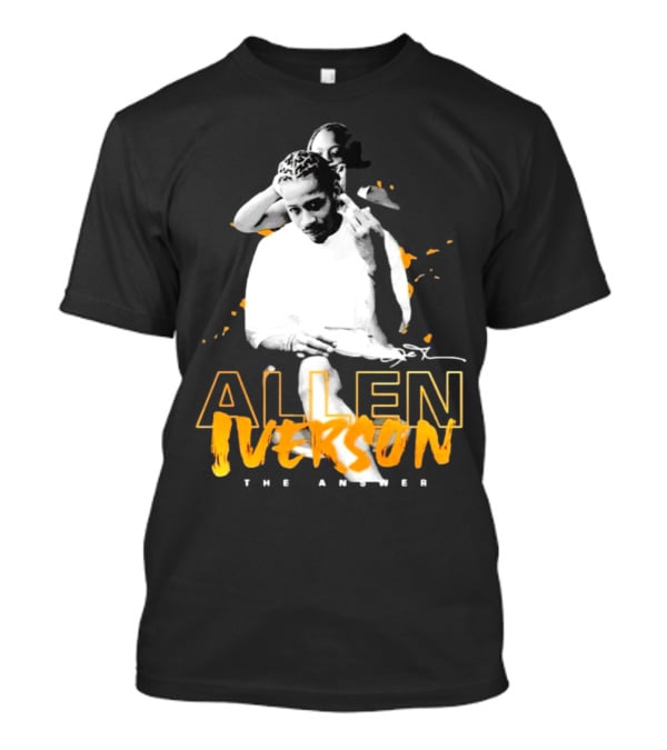 Allen Iverson The Answer Philadelphia 76ers Braided By His Mom Signature T-Shirt