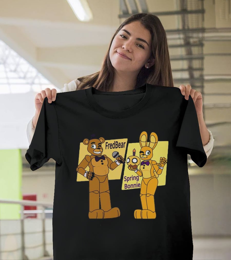 FredBear And Springbonnie Animatronic Duo From Five Nights At Freddy's T-Shirt