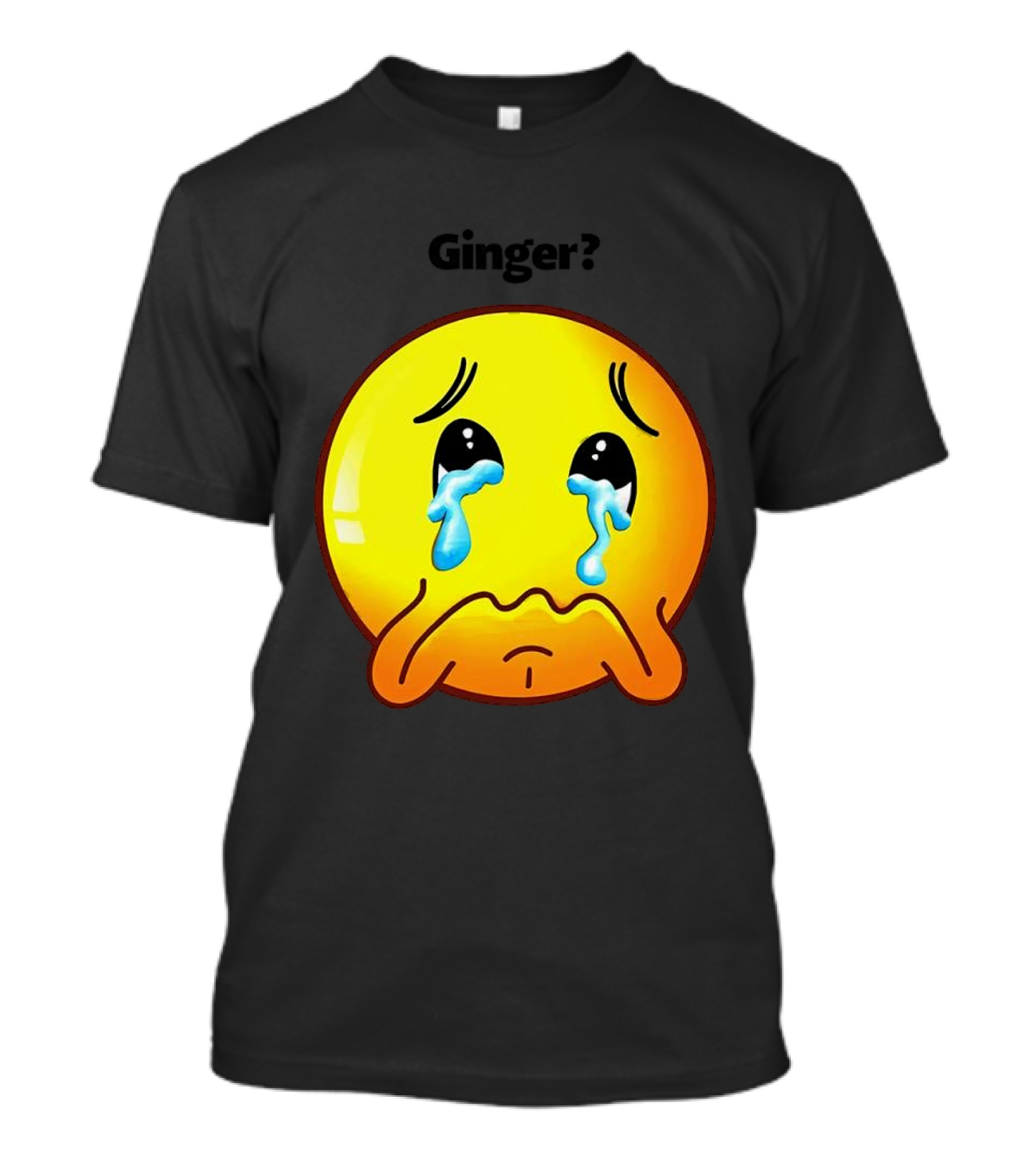Ginger Sad Crying Emoji T-Shirt