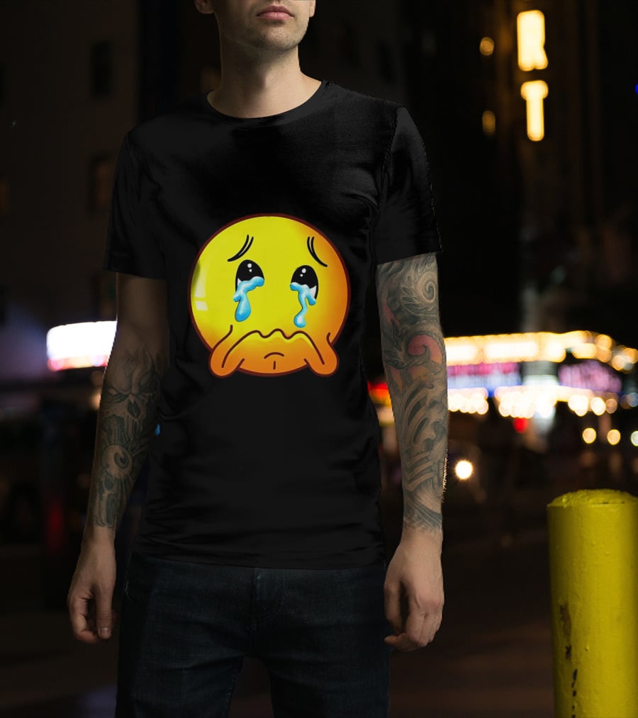 Ginger Sad Crying Emoji T-Shirt