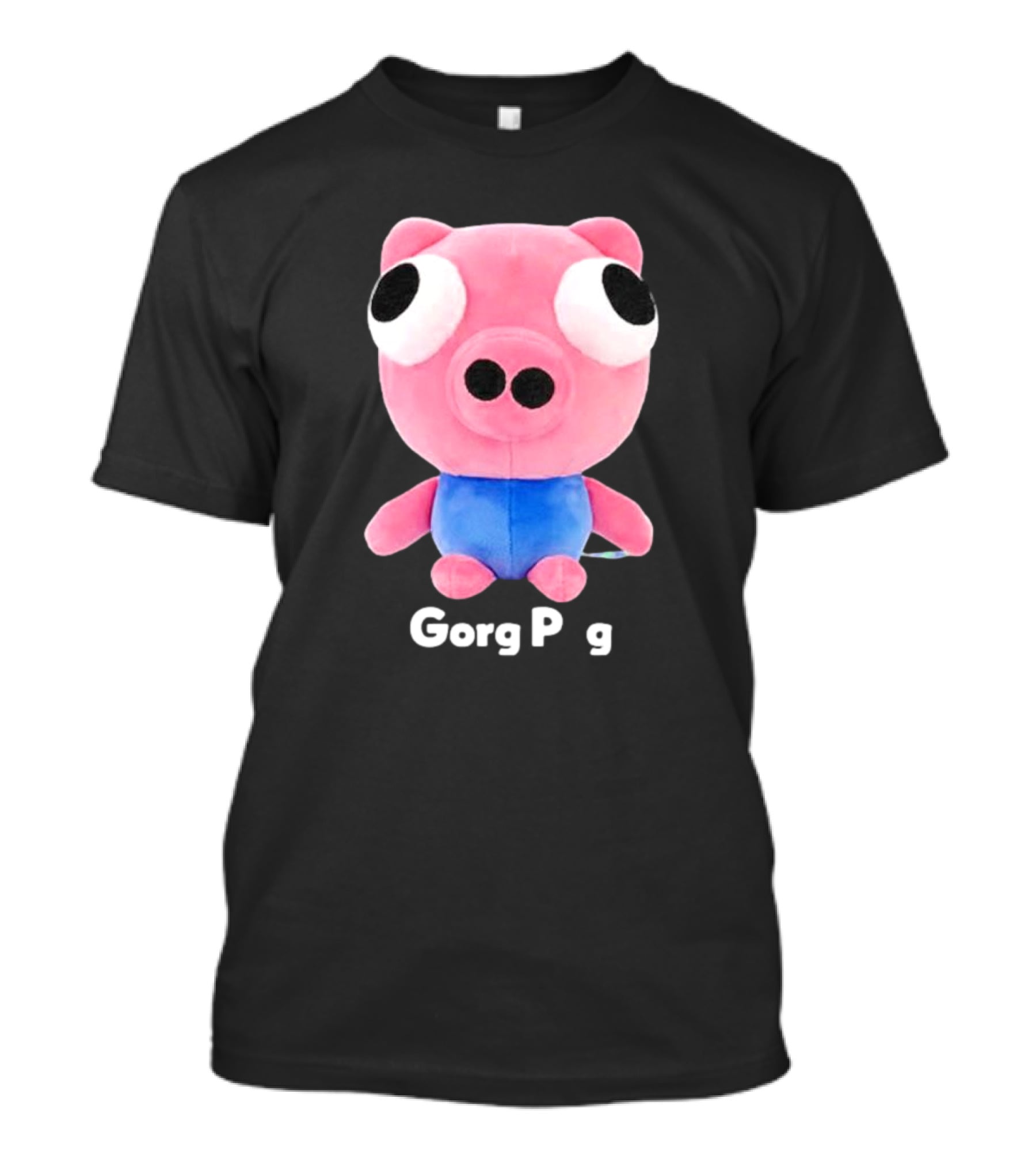 Gorg Pag Pink Pig Character Plush Toy With Blue T-Shirt