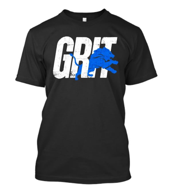 Grit Detroit Lions Blue Lion T-Shirt
