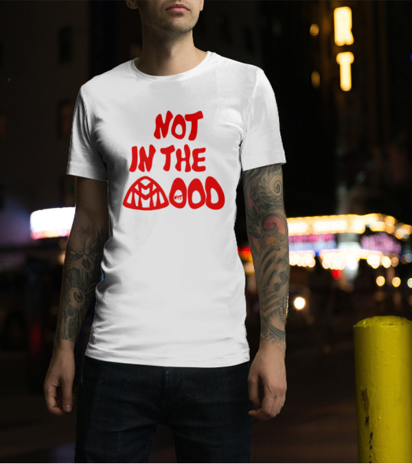 NOT IN THE MOOD Spider-Man Venom Not Mood Balloon Faces T-Shirt