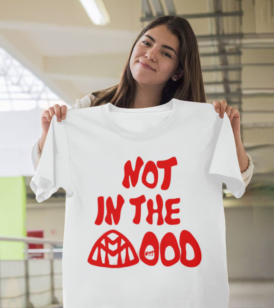NOT IN THE MOOD Spider-Man Venom Not Mood Balloon Faces T-Shirt