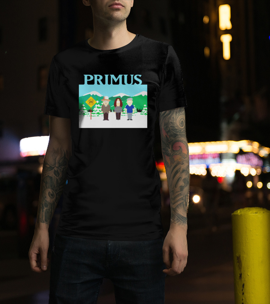 Primus 25 Years South Park Winter Scene T-Shirt