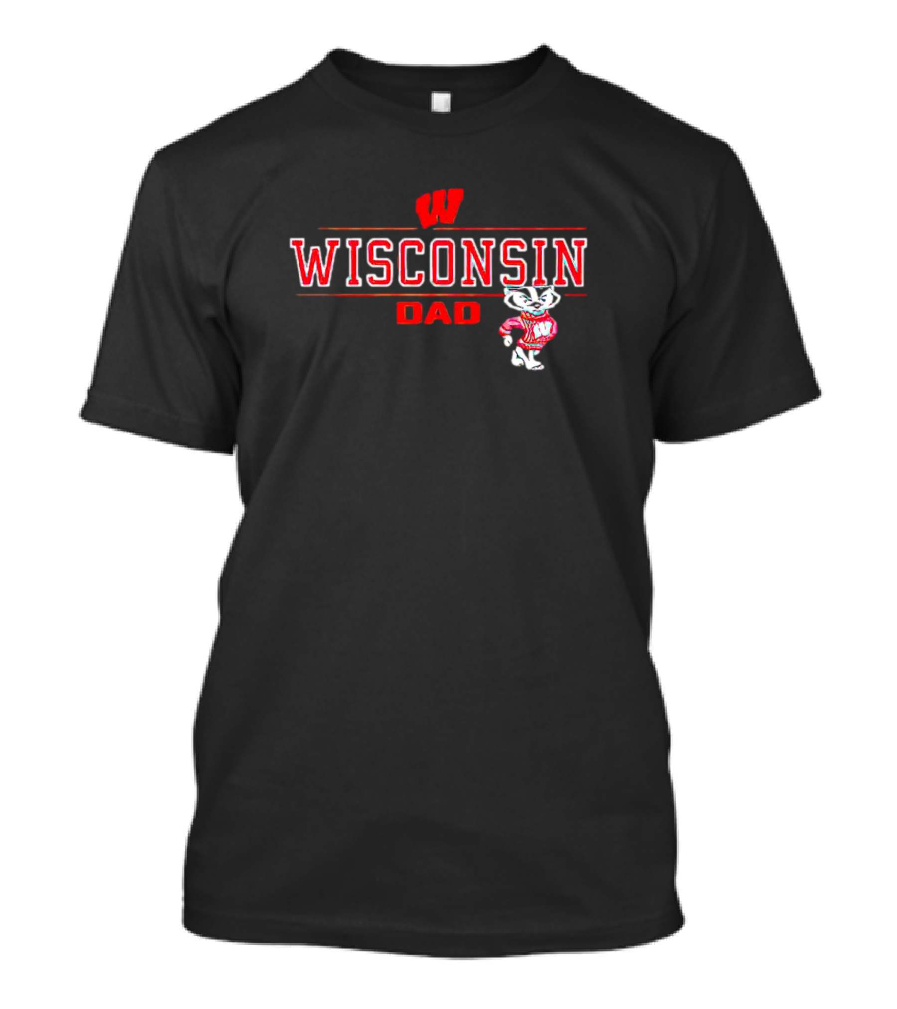 Wisconsin Dad Badgers Volleyball T-Shirt