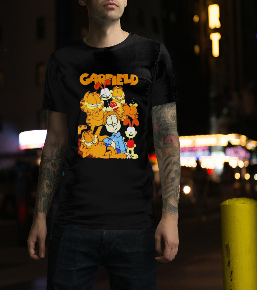 Garfield And Friends Cartoon Characters Reunion T-Shirt
