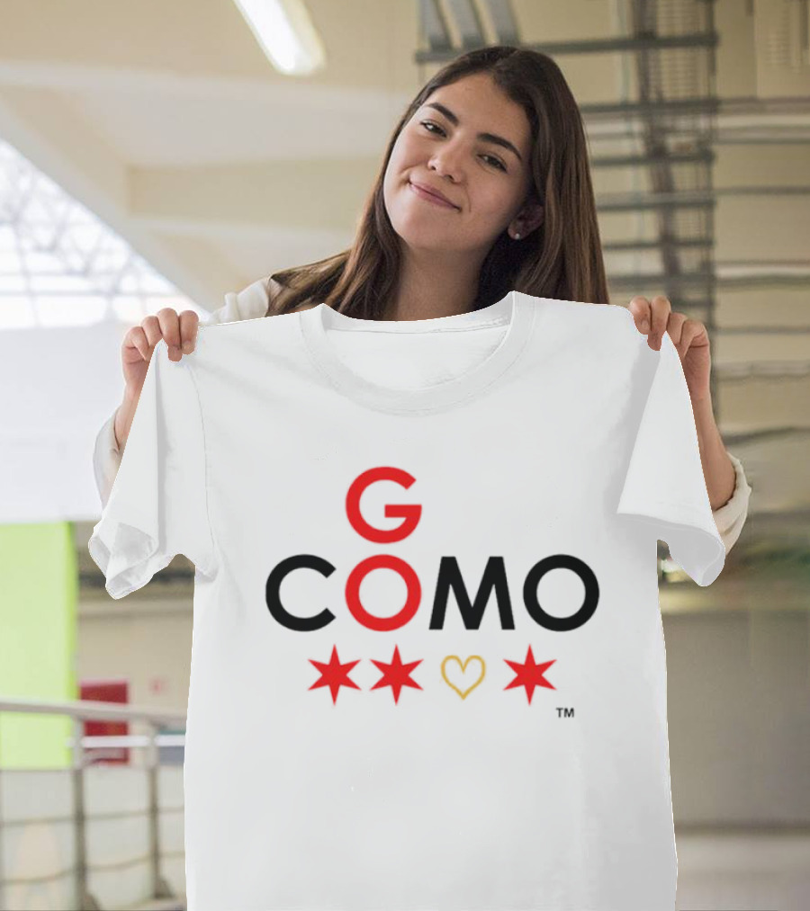 G COMO Red Stars Heart T-Shirt